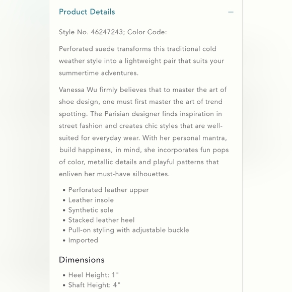 VANESSA WU | Anthropologie gold perforated strappy ankle boots - Picture 11 of 11